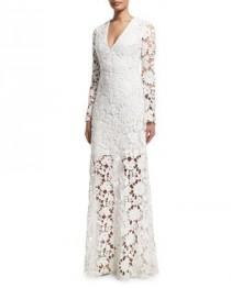 wedding photo - Long-Sleeve Lace Gown