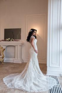 wedding photo - Wedding Dress Adrianna, Wedding Dress Lace, Wedding Gown, Elegant Dress, Sexy Wedding Dress, Boho  Wedding Dress