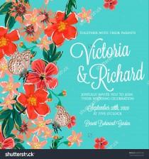 wedding photo - Wedding card or invitation with abstract floral background. Greeting card in grunge or retro style. Elegance pattern with flowers roses, floral illustration in vintage style