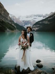 wedding photo - Lake Louise Elopement: Angie + Juan