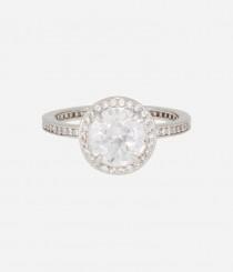 wedding photo - Luxe Pave Halo Ring