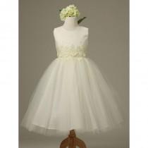 wedding photo - Ivory Cinderella Tulle Flower Girl Dress Style: D1098 - Charming Wedding Party Dresses