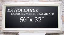 wedding photo - KITCHEN CHALKBOARD For Sale ExTRA LaRGE 56"x32" Framed Magnetic Chalkboard Framed Chalk board Long Narrow XXL Home Office Organizer