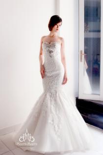 wedding photo -  Sweetheart Trumpet lace Wedding Dress with crystal Beaded details from Meera Meera