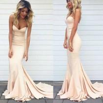 wedding photo - Online Simple Sweet Heart Mermaid Sexy Junior Cheap Long Occasion Dress For Wedding Party Prom, WG99