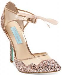 wedding photo - Blue By Betsey Johnson Stela Front-Tie Pumps