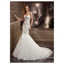 wedding photo - Marvelous Lace & Satin Sweetheart Neckline See-through Mermaid Wedding Dresses with Chemical Lace Appliques - overpinks.com