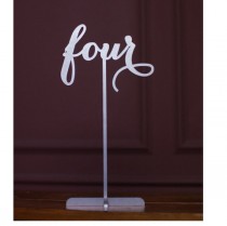 wedding photo -  Silver set of 4 Freestanding Table Numbers. Wedding Numbers. Table numbers. Numbers. Shipping next day!!