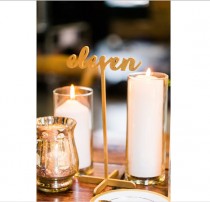 wedding photo -  15 Freestanding Gold Table Numbers. Wedding Numbers. Table numbers. Shipping next day!!