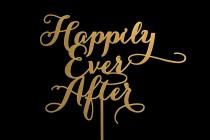 wedding photo -  Sale Happily Ever After Wedding Cake Topper