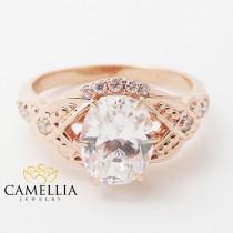 wedding photo - Oval Diamond Engagement Ring