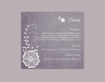 wedding photo -  DIY Lace Wedding Details Card Template Editable Word File Download Printable Vintage Floral Details Card Blue Rustic Enclosure Card