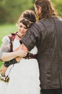 wedding photo - A Viking and a Gypsy Got Married