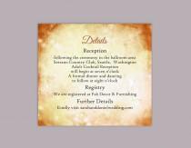 wedding photo -  DIY Rustic Wedding Details Card Template Editable Word File Instant Download Printable Gold Details Card Yellow Details Card Enclosure Card