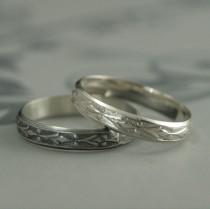 wedding photo - Edwardian Band--Vintage Style Ring--Silver Wedding Band--Silver Wedding Ring--Men's Wedding Band--Women's Wedding Band--Geometric Ring