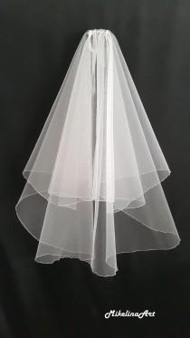 wedding photo - White Wedding Veil, Two Layers