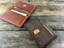 wedding photo -  Mens Leather Wallet Minimalist, Slim wallet, Card Wallet, Thin Wallet, Leather Wallet,