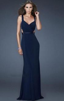 wedding photo -  Beautiful Long Blue Tailor Made Evening Prom Dress (LFNCE0011) cheap online-MarieProm UK