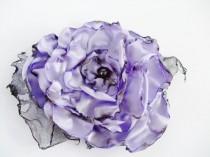 wedding photo - Wedding Hair Flower, Lavender Flower Accessory, Made To Order, Bridal Accessory,