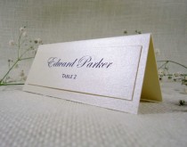 wedding photo -  Simple Wedding Place Cards Name Place Cards for Weddings Cream Place Cards
