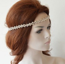 wedding photo -  Crystal Headpiece, Hair Accessories, Wedding Headband, Wedding Hair Accessories, Bridal Hair Accessories