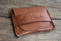 wedding photo -  Personalized Leather Wallet, Mens Wallet, Flap Wallet, Minimalist Credit Card Wallet,gifts for him, NiceLeather-NL101