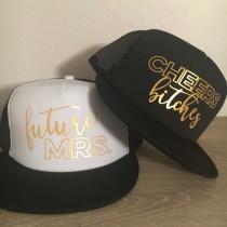 wedding photo - Future Mrs. & Cheers Bitches Trucker Hats // Bachelorette Weekend // Bride-to-Be // Bridal Party Trucker Hat // Bachelorette Party