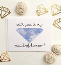 wedding photo - SALE! Will You Be My Maid of Honor? Ask Maid of Honor Proposal Card
