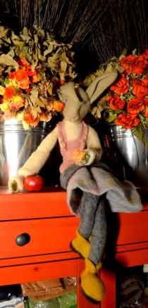 wedding photo - Donkey lady, Art Dolls, Interior doll, needle felted.READY TO SHIP felt doll