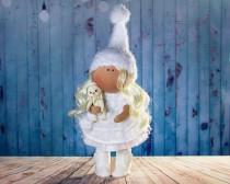 wedding photo - Doll Boni. Big doll. Tilda doll. Textile doll. Soft toy. Сollection Honey doll. Сloth doll. Interior doll. Winter doll. Christmas doll