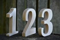 wedding photo - 1-15 5'' Wooden Numbers, Free Standing Wedding Table Numbers, Rustic Wedding Decors, Numbers for Tables, Home Decor or Nursery, Photo Props