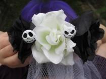 wedding photo - Nightmare Before Christmas Wedding Veil, Jack Skellington Wedding Veil, Halloween Wedding Veil, Gothic Wedding Veil, Jack And Sally Wedding