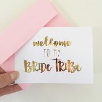 wedding photo - Gold Foil Bridesmaid Proposal Card 
