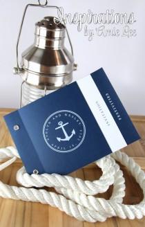 wedding photo - Nautical Wedding Invitations, Booklet Invitations, Nautical Wedding, Cruise Wedding, Navy Invitations