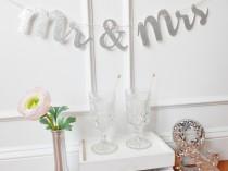 wedding photo - Mr & Mrs Banner - Wedding Banner - Wedding Decor - Fairytale Wedding - Sweetheart Table