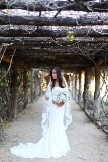 wedding photo - Mantilla veil - Waltz length - Diana