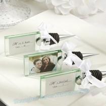 wedding photo -  Gifts® BETER-WJ087 #weddingDecor #PhotoHolder #BottleStopper Wedding escort cards