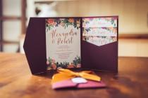 wedding photo - Rustic Bloom Invitation Wallet 