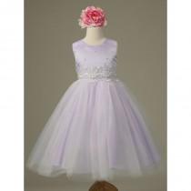 wedding photo - Lilac Cinderella Tulle Flower Girl Dress Style: D1098 - Charming Wedding Party Dresses