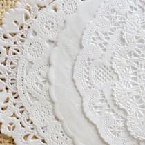 wedding photo - WHITE Paper Doily Style Variety Pack of 4, 6, 8 or 10 Inch Sizes - You Choose The Doily Size & Quantity