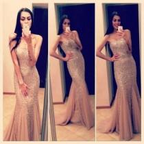 wedding photo -  New Arrival Sexy Mermaid Prom Dresses with Beaded for Women