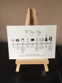 wedding photo - 10x Order of the Wedding Day Timeline cards