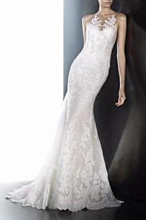 wedding photo - Pronovias Lace Illusion Gown