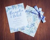 wedding photo - Wedding Invitation Pastel Bloom Suite  