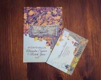 wedding photo - Autumn Woodland Invitation 