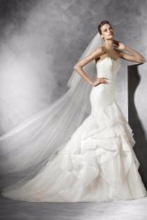 wedding photo - Pronovias Feather Bodice Gown