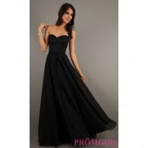 wedding photo - Strapless Black Lace Gown by Mori Lee - Brand Prom Dresses