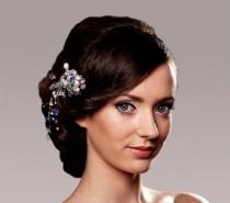 wedding photo - Bridal hair headband .Comb for Brides. Bridesmaids accessory. 