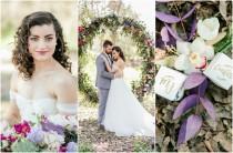 wedding photo - Outdoor Vows + A Giant Floral Wedding Ceremony Wreath!