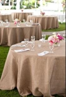 wedding photo - SALE! Burlap tablecloth, wedding tablecloth, rustic burlap, event, jute burlap, rustic wedding, beach wedding, barn yard wedding